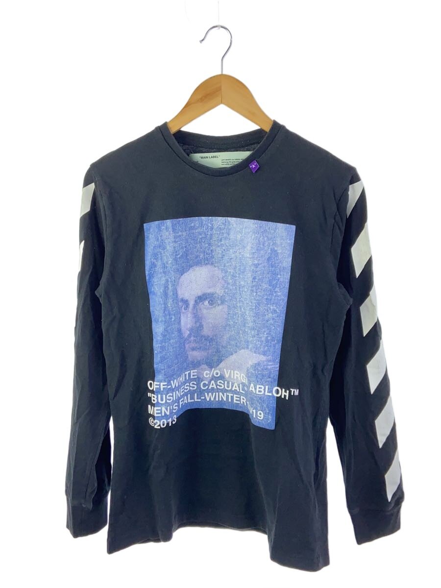 【中古】OFF-WHITE◆長袖プルオーバー/M/綿織物/OMAB001F18185011/18AW/Diag Bernini L/S Tee【メンズウェア】