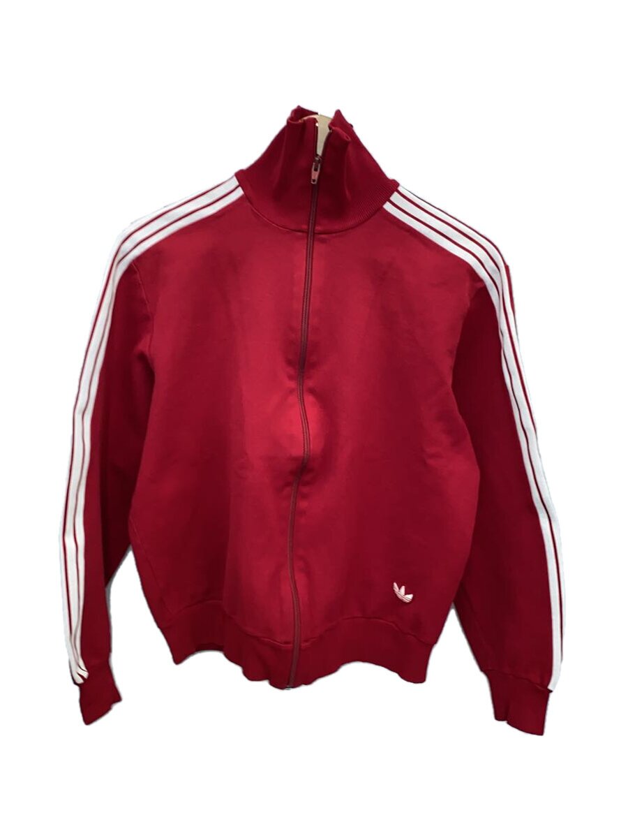 【中古】adidas◆70s/西ドイツ製/貨物自動車上衣/プルオーバー/4/ナイロン/RED【メンズウェア】