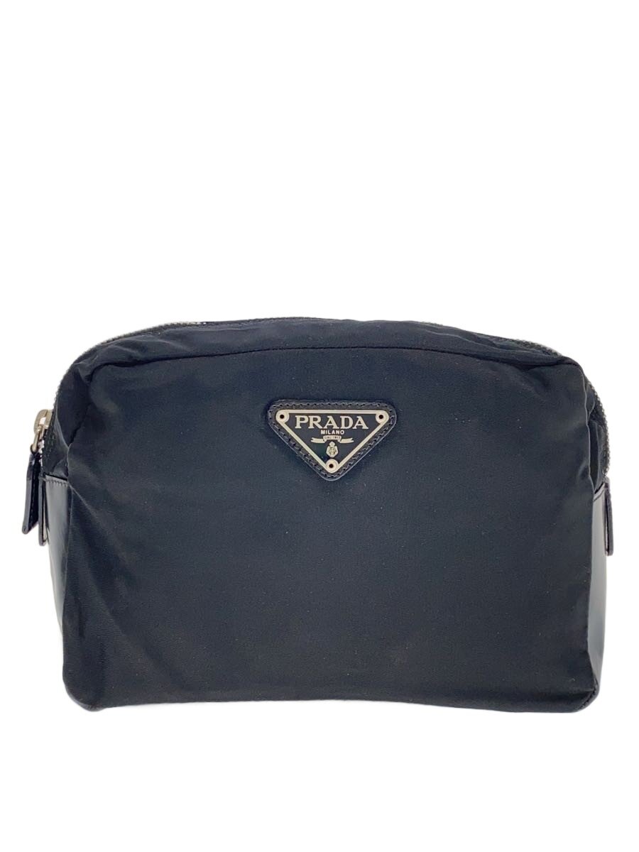 【中古】PRADA◆車寄せ/ナイロン/BLK/MV349//【御徒面子】