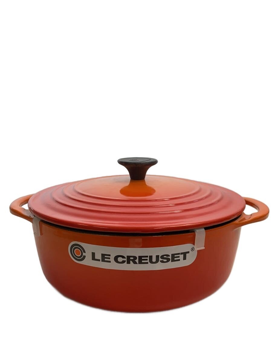 【中古】LE CREUSET◆ココットロンド/鍋/大いさ:22糎/RED//【勝手もと装置】
