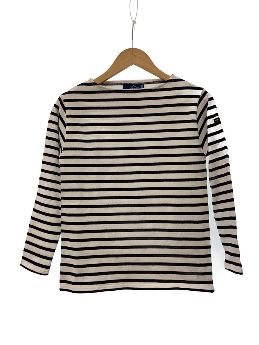 【中古】SAINT JAMES◆長袖Tシャツ/O/コットン/WHT/ストライプ/タグ付き//【レディースウェア】|2nd STREET 店