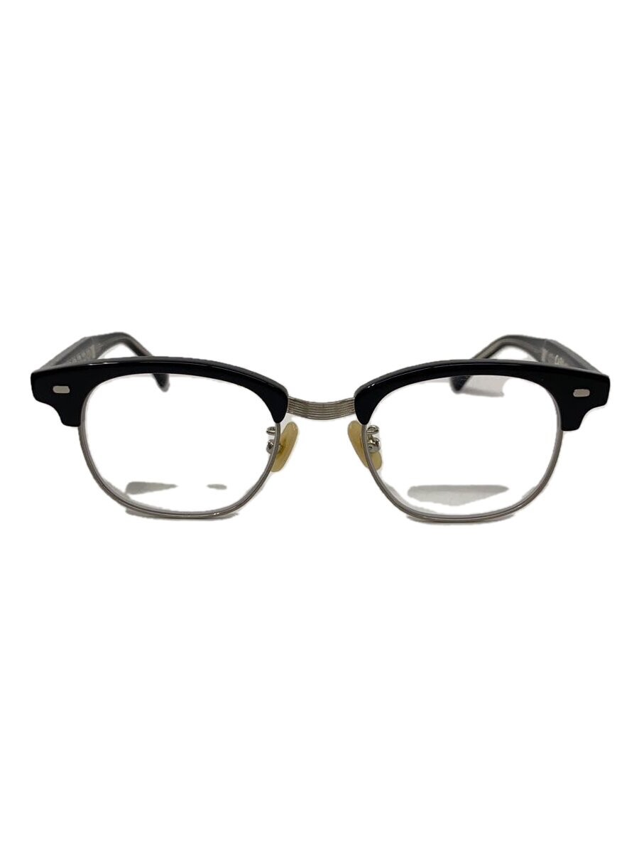 【中古】CASU eyewear◆Old 148/眼鏡/ウェリントン/可塑性物質/BLK/CLR/メンズ/48□21-149/入れもの付き添い人//【服飾雑貨他】