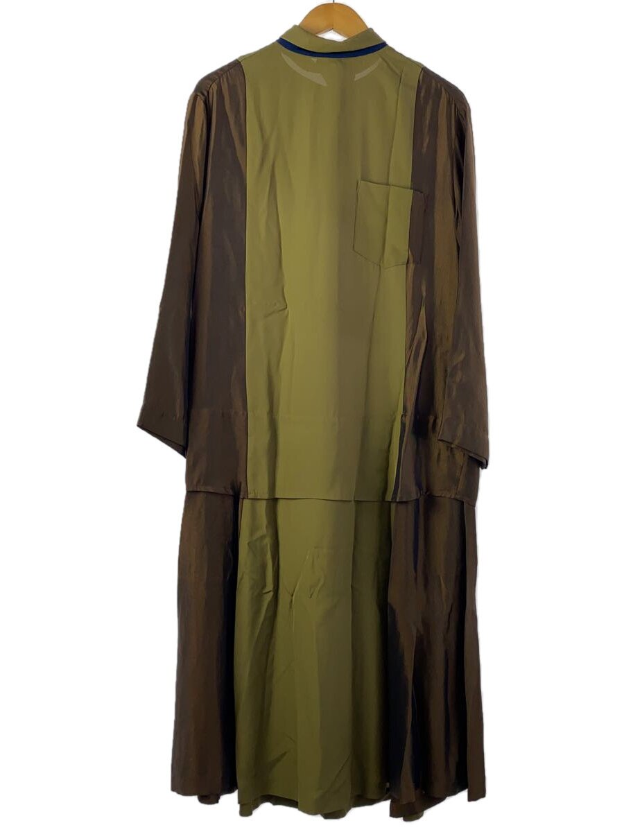 【中古】TOGA◆23SS/PATCHWORK INNER DRESS/長袖ワンピース/S/レーヨン/BRW/TZ32-FH961【レディースウェア】|2nd STREET 店