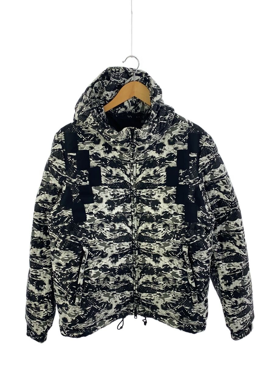 【中古】MARCELO BURLON COUNTY OF MILAN◆落ちこむ上衣/--/ポリエステル/GRY/総柄【メンズウェア】