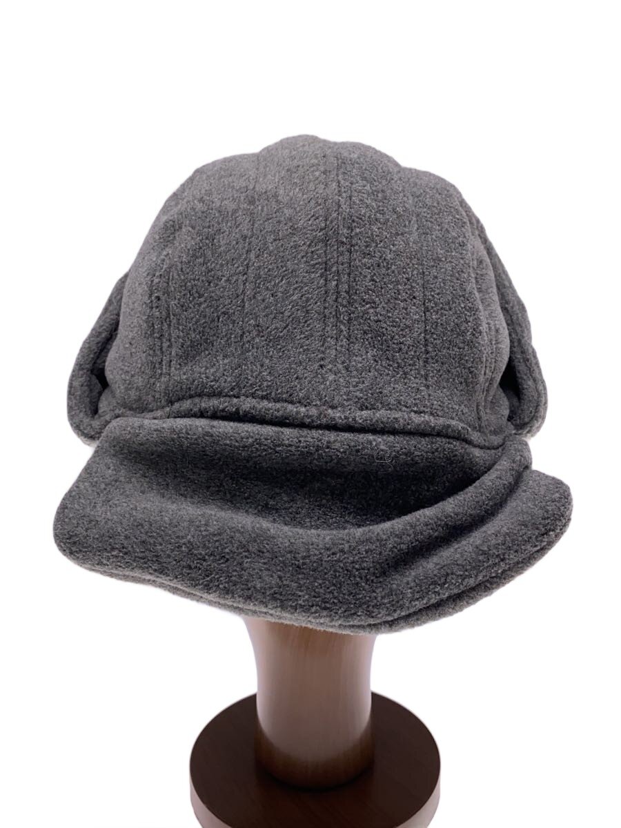 【中古】NEW ERA◆×hood/モリハルナ/ポーラテックフリースフライトキャップ/曳き船付/L/ポリエステル/薄墨色//【服飾雑貨他】