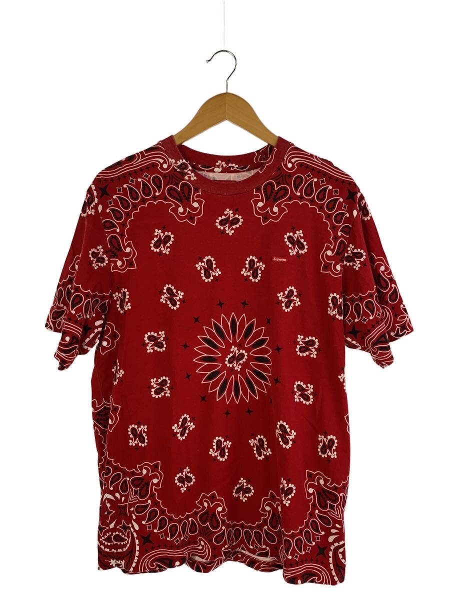 【中古】Supreme◆Small Box Tee Red Bandana/プルオーバー/M/綿織物/RED//【メンズウェア】