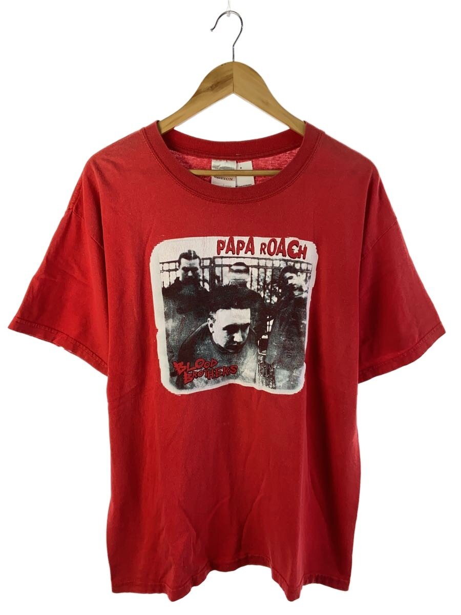 【中古】GILDAN◆プルオーバー/L/綿織物/RED【メンズウェア】