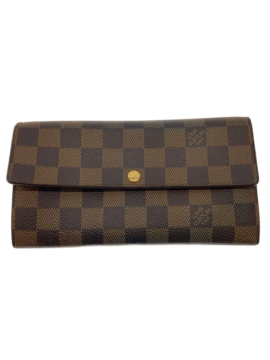 【中古】LOUIS VUITTON◆1)ポルト・フォイユ・サラ_ダミエ・エベヌ/PVC/BRW/メンズ//【服飾雑貨他】｜2ｎｄ STREET 店