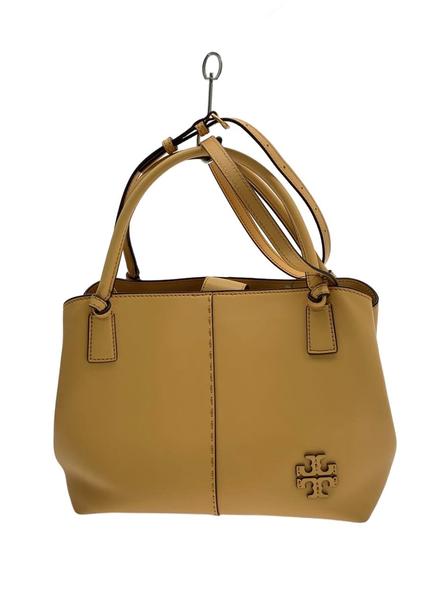 【中古】TORY BURCH◆ハンドバック/なめし革/ORN【御徒面子】