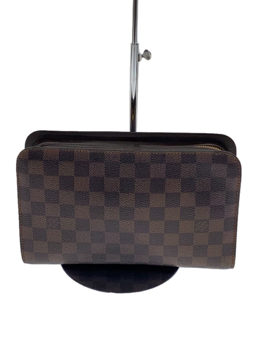 【中古】LOUIS VUITTON◆サンルイ_ダミエ・エベヌ_BRW/PVC/BRW【御徒面子】