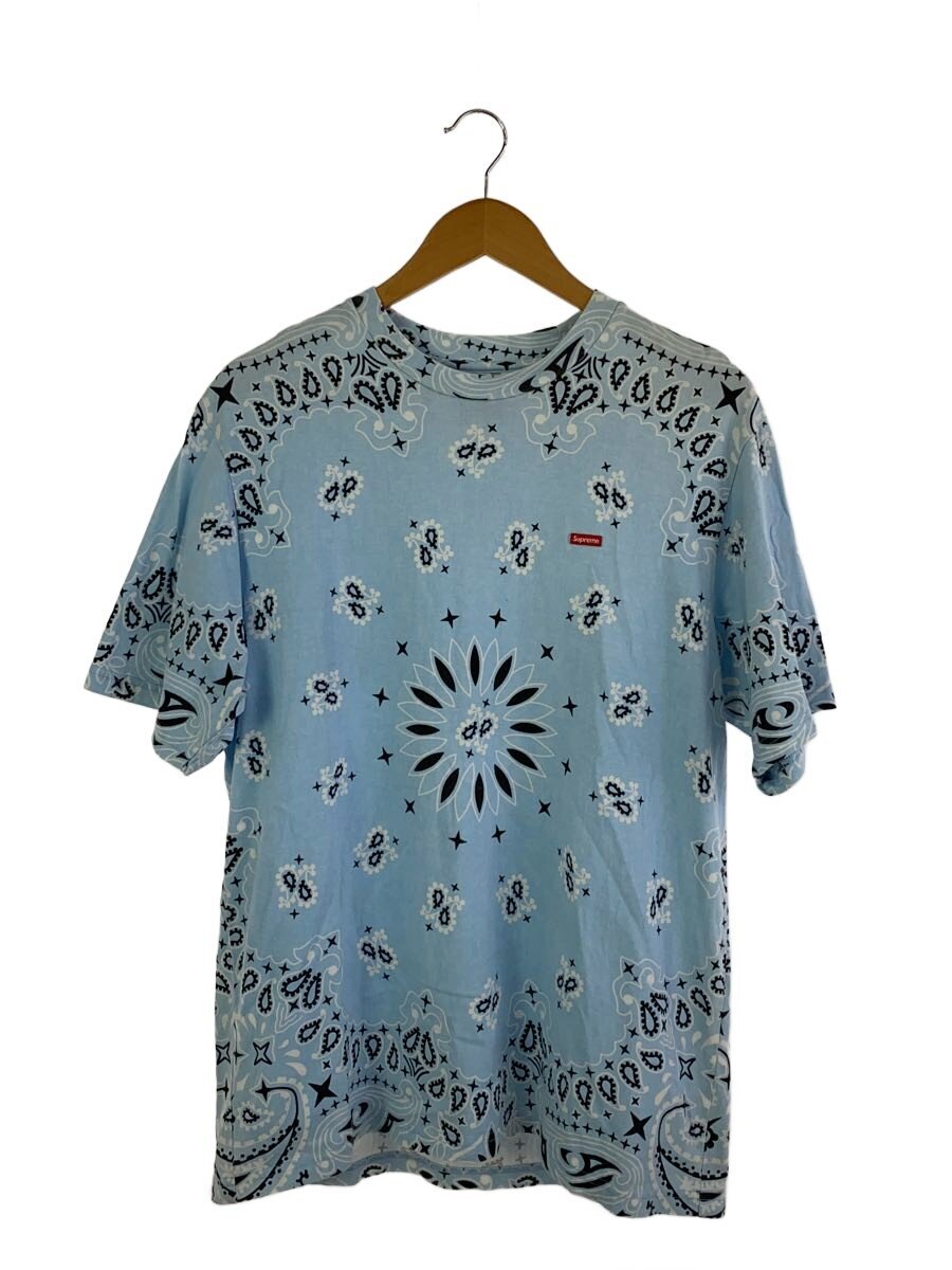 【中古】Supreme◆Small Box Tee Bandana Blue/プルオーバー/M/綿織物/BLU/総柄//【メンズウェア】