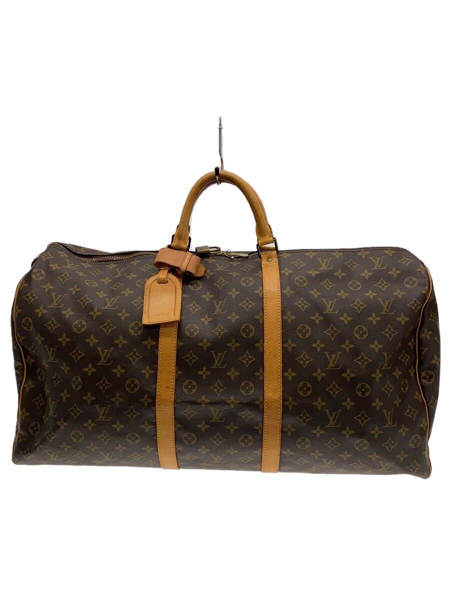 【中古】LOUIS VUITTON◆キーポル60_モノグラム・帆布_BRW/PVC/BRW【御徒面子】