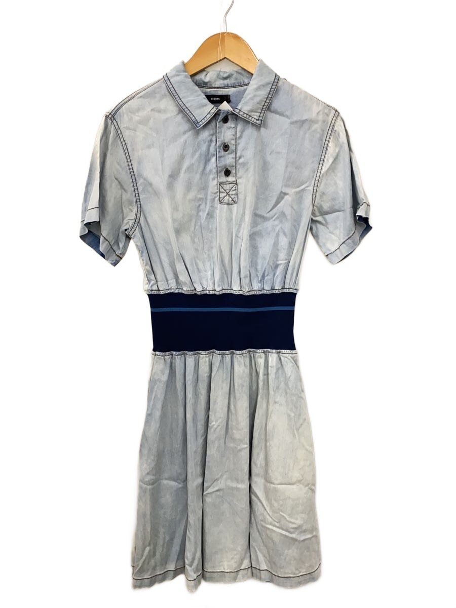 【中古】DIESEL◆半袖衣装/S/綿織物/IDG/インディゴ//【レディース御召しもの】