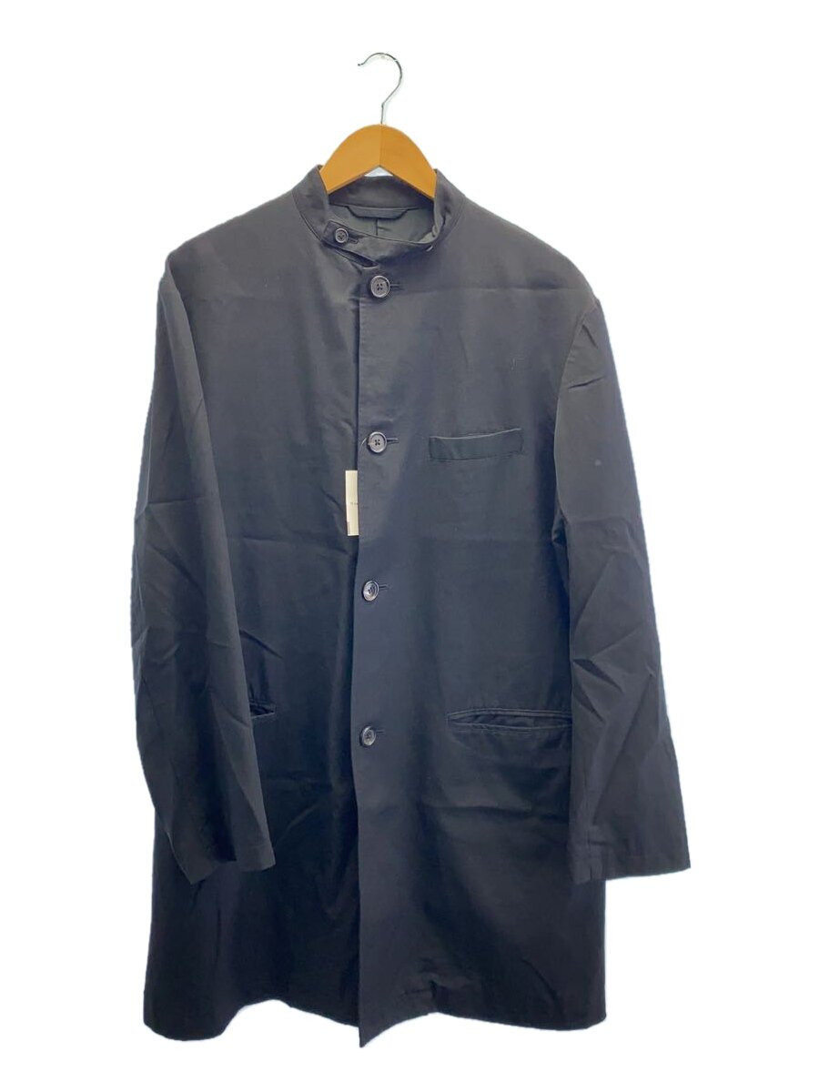【中古】Y’s for men◆スタンドカラーステンカラーコート/3/羊毛/NVY/無地/ML-J12-100【メンズウェア】