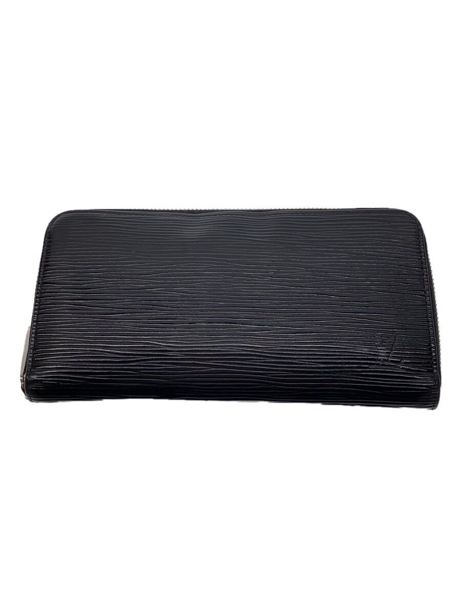 【中古】LOUIS VUITTON◆ジッピー・ウォレット_エピ_BLK/なめし革/BLK/メンズ【服飾雑貨他】