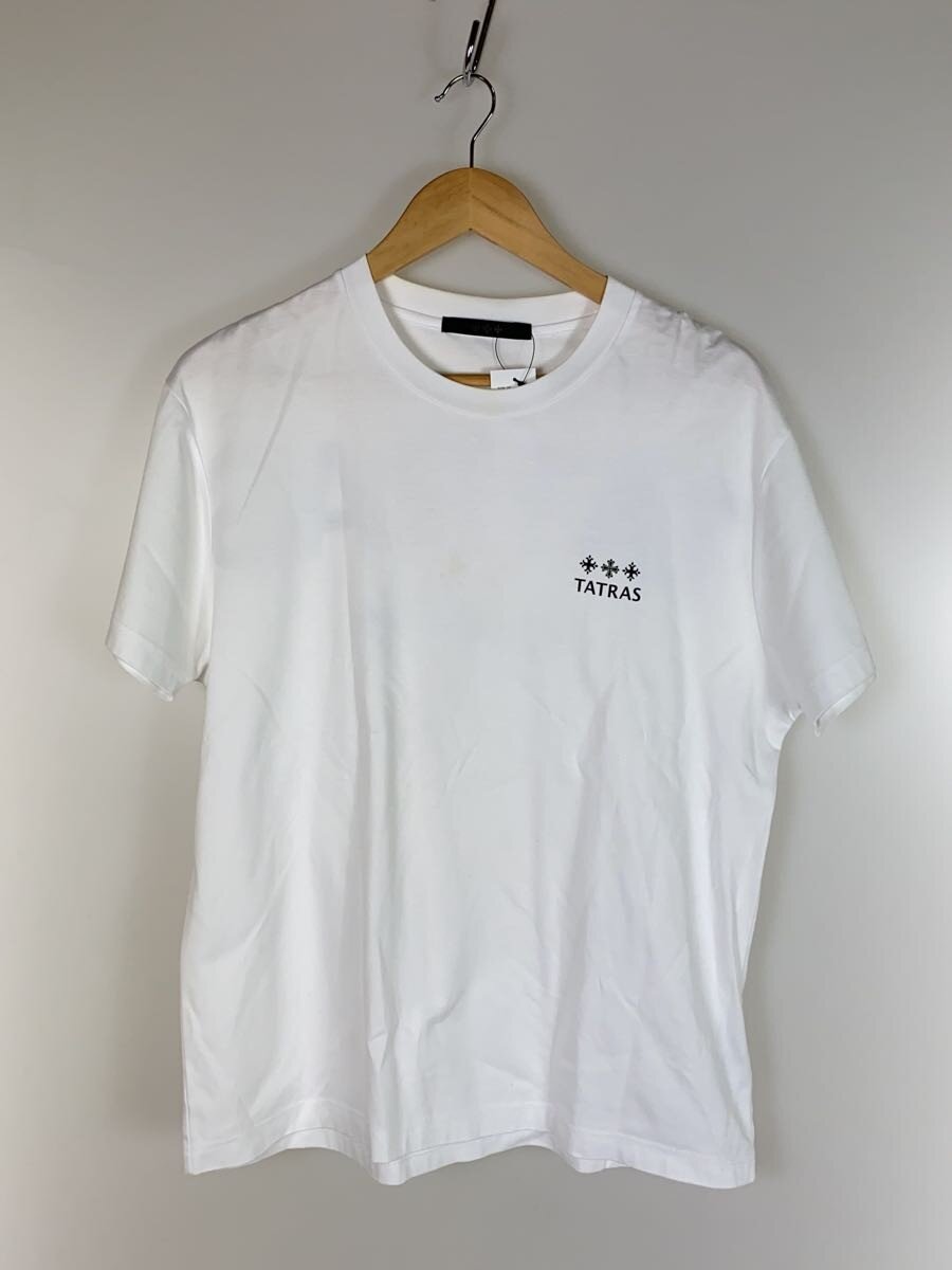 【中古】TATRAS◆プルオーバー/1/綿織物/WHT/刷り上げる/MTSE23S8239-M【メンズウェア】
