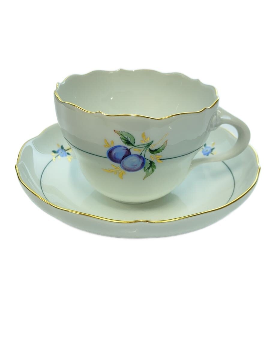 【中古】Meissen◆果物柄/カップ&ソーサー/2点セット【キッチン用品】