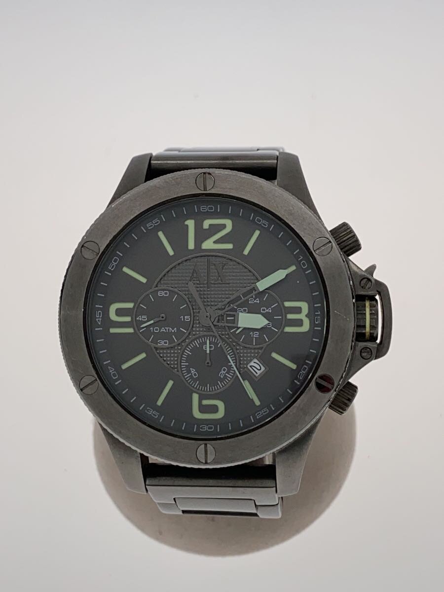 【中古】ARMANI EXCHANGE◆ウオッチ/アナログ/SLV/SLV【服飾雑貨他】