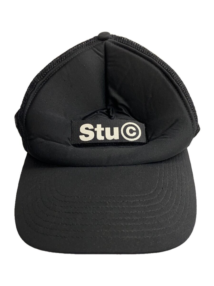 【中古】STUSSY◆90s/紺引き舟/メッシュ旗がしら/ポリエステル/黒いこと/メンズ/ステューシー/? NULL ?【服飾雑貨他】