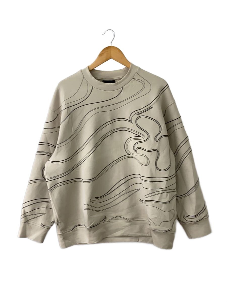【中古】EMPORIO ARMANI◆ASVダブルジャージ刺しゅう汗水/XXL/ポリエステル/ベージュ/EM001395 AF10013【メンズウェア】