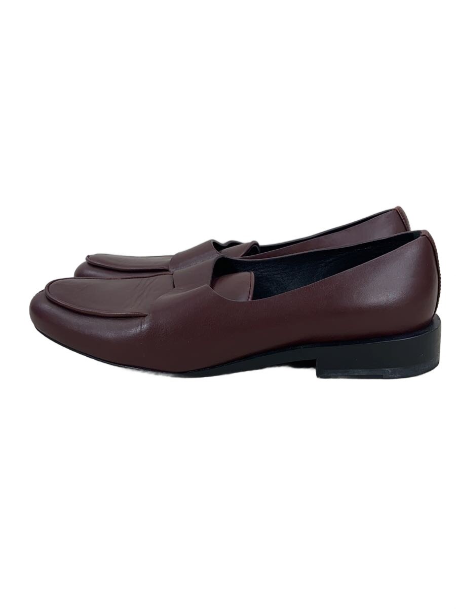 【中古】JIL SANDER◆坦々たるシューズ/置き目毛皮/37/BRD/なめし革【シューズ】