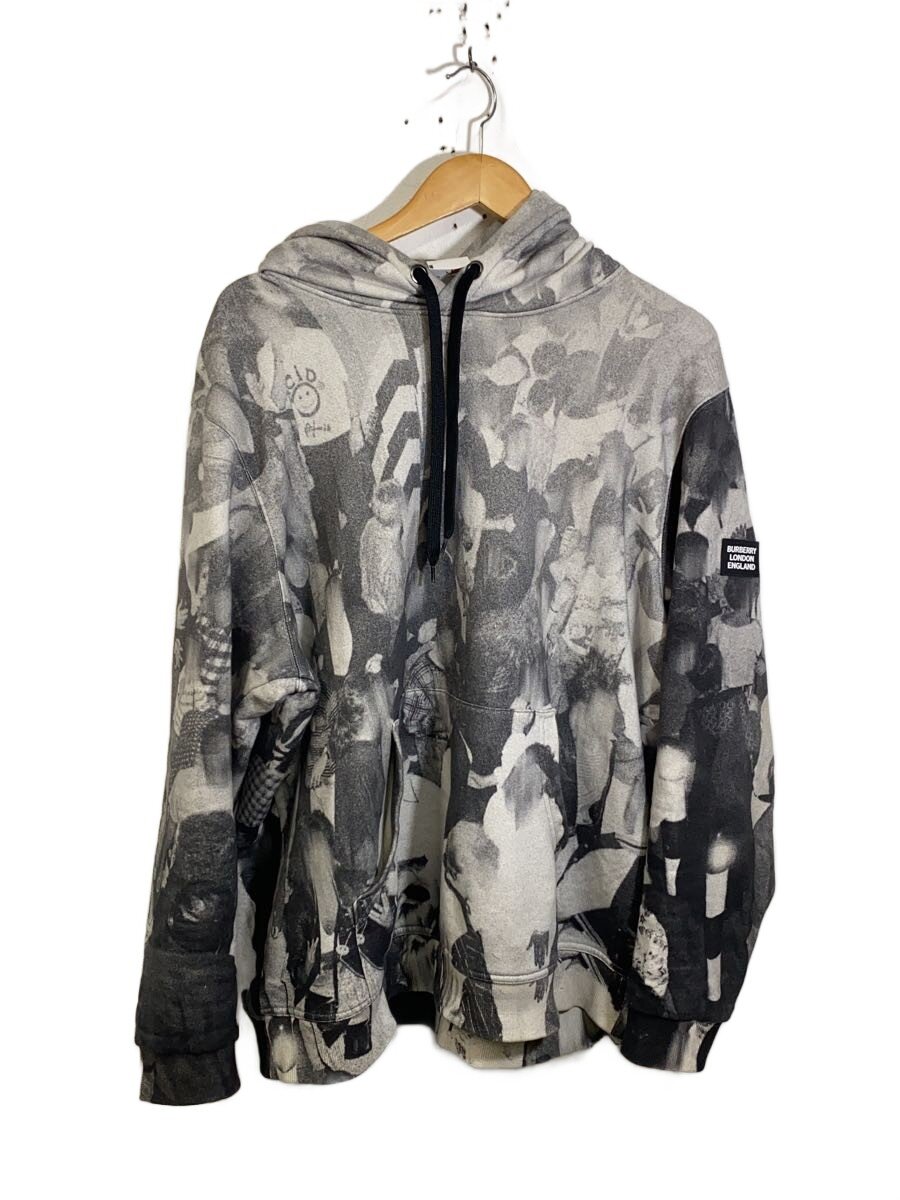 【中古】BURBERRY◆20AW/by Riccardo Tisci/ヒューマンモンタージュパーカー/シミ汚れ/XL/コットン/GRY【メンズウェア】｜2ｎｄ STREET 店