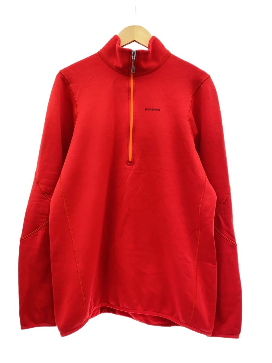 中古】patagonia◇フリースジャケット/XL/ポリエステル/RED/無地 
