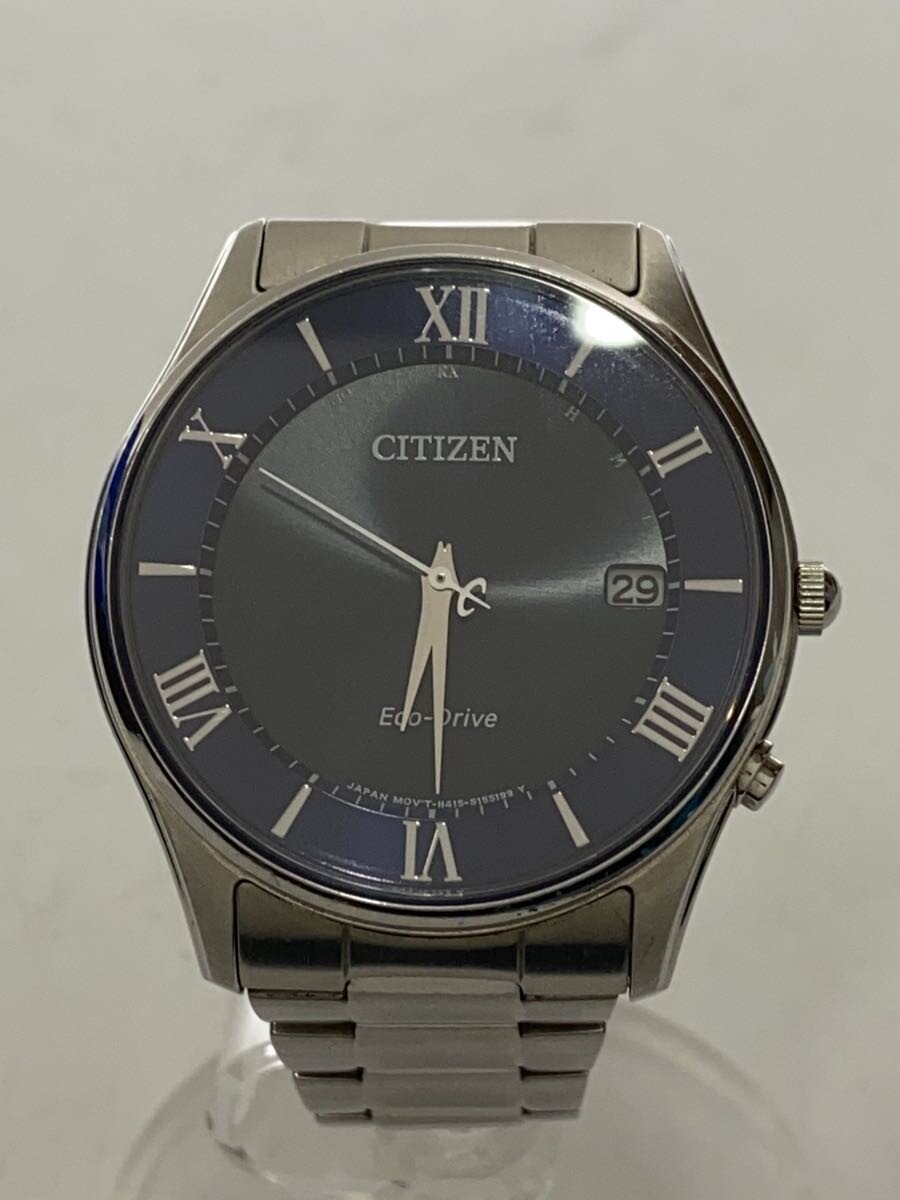 【中古】CITIZEN◆ソーラーウォッチ/アナログ/--/BLU/SLV/H415-S112907【服飾雑貨他】