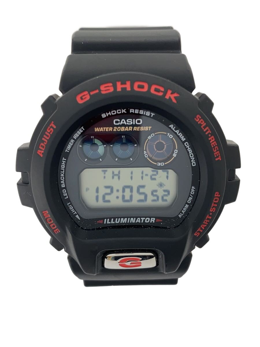【中古】CASIO◆石英ウオッチ_G-SHOCK/デジタル/天然ゴム/BLK/BLK【服飾雑貨他】