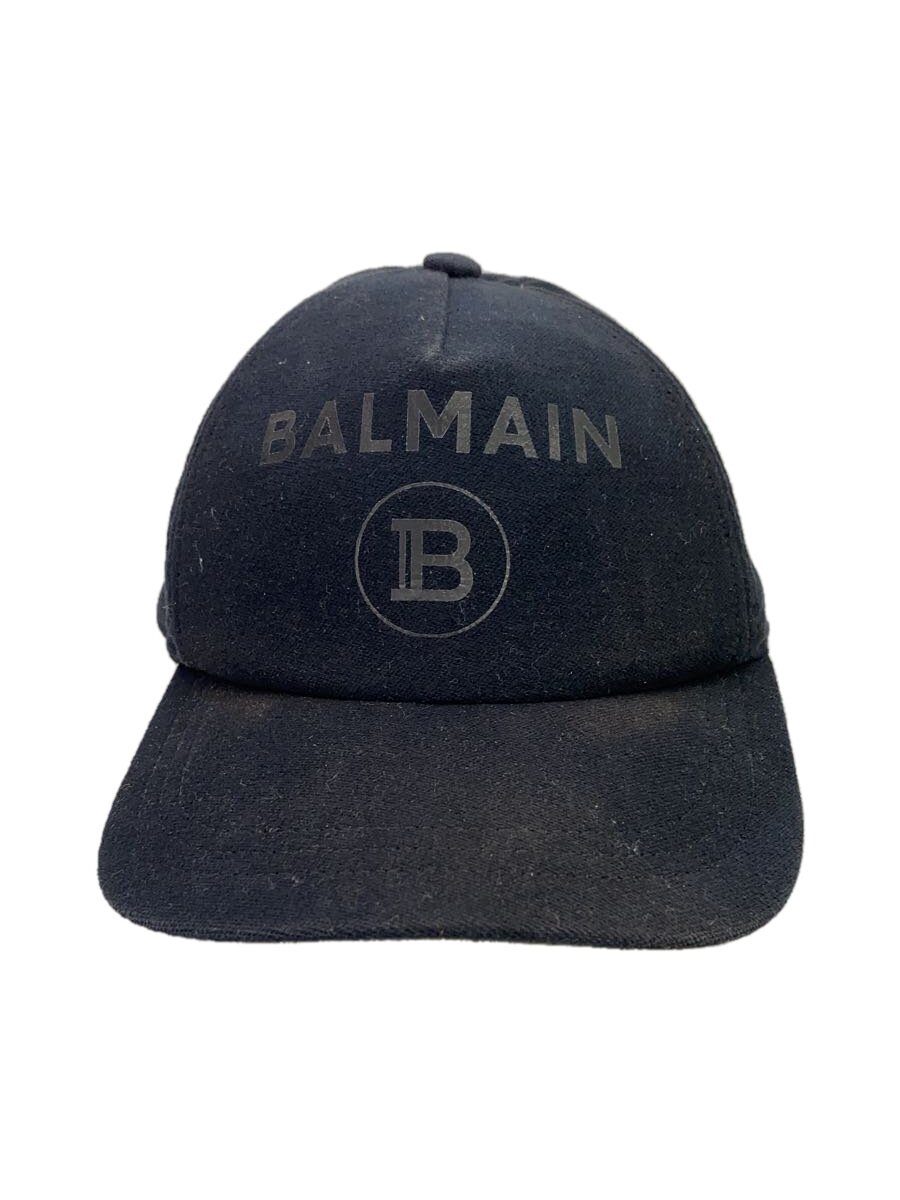 【中古】BALMAIN◆旗がしら/TU/綿織物/BLK/メンズ/XA000B016【服飾雑貨他】