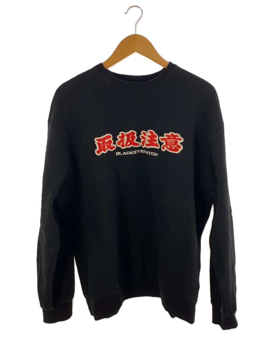 【中古】THE BLACK EYE PATCH◆流汗/XL/綿織物/BLK/取りまわし忠告の言葉紋章【メンズウェア】