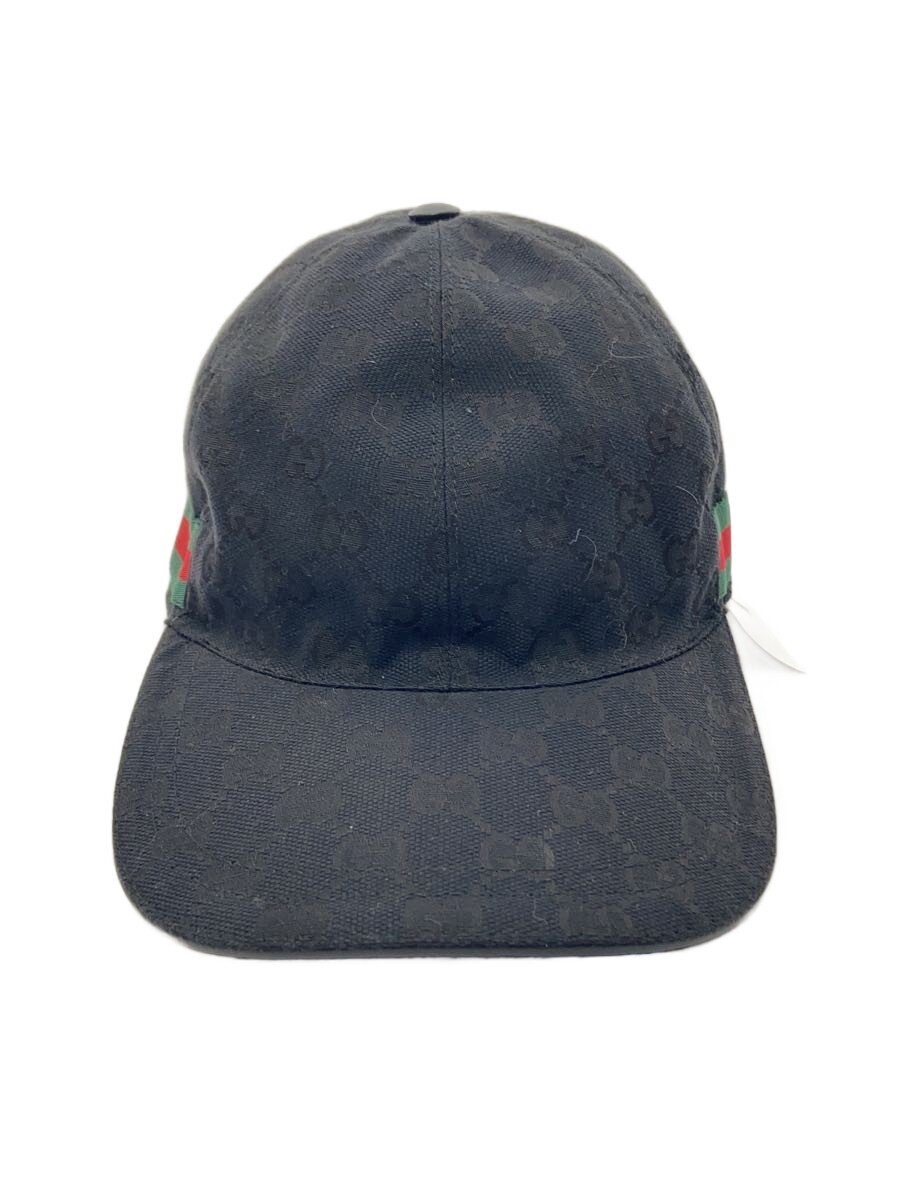 【中古】GUCCI◆旗がしら/M/ポリエステル/BLK/総柄/メンズ/200035・204891/シェリー酒伝達ルート【服飾雑貨他】