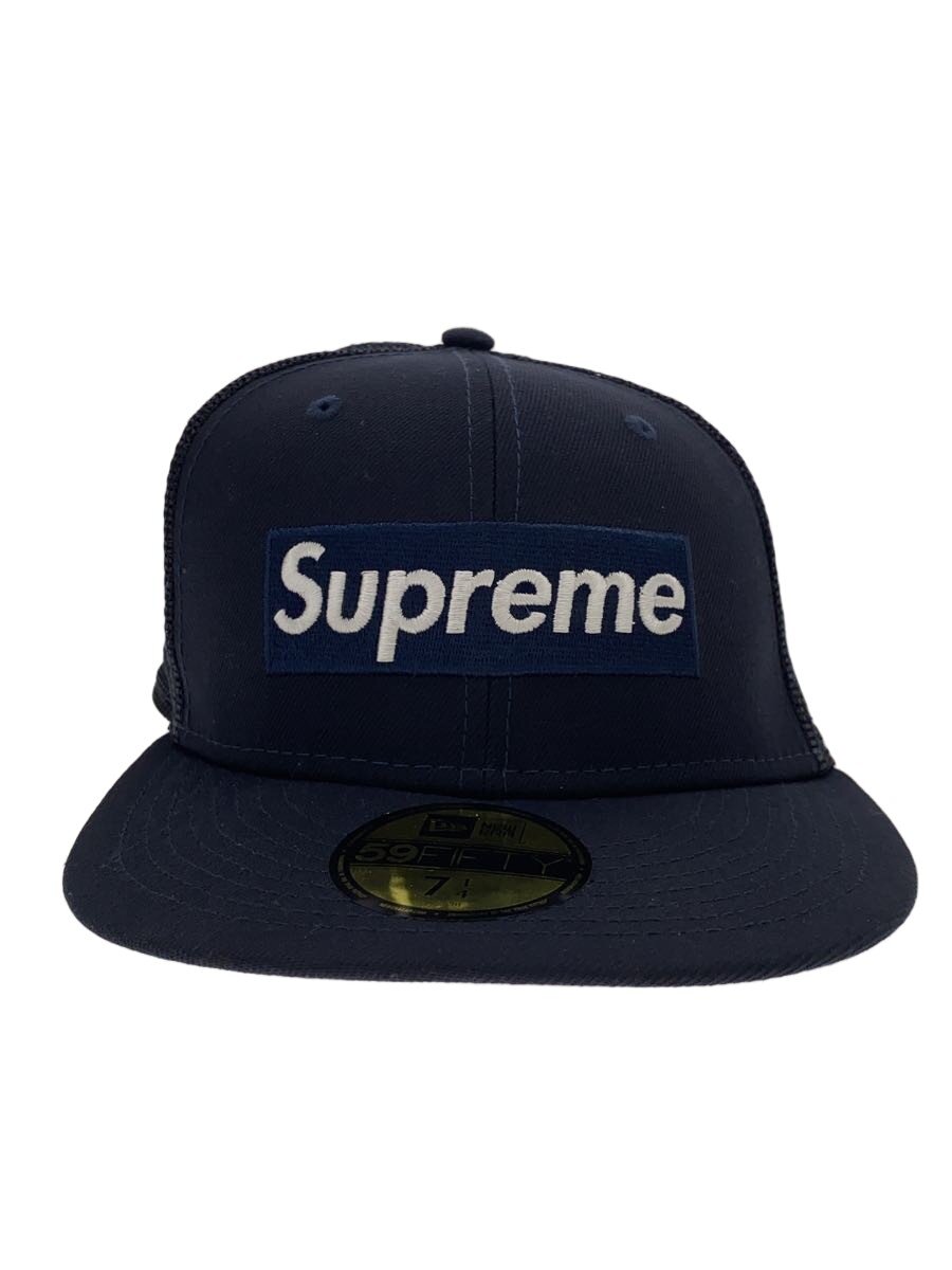 【中古】Supreme◆22SS/Box Logo Mesh Back/メッシュ旗がしら/7 1/4/ポリエステル/米国海軍/メンズ【服飾雑貨他】