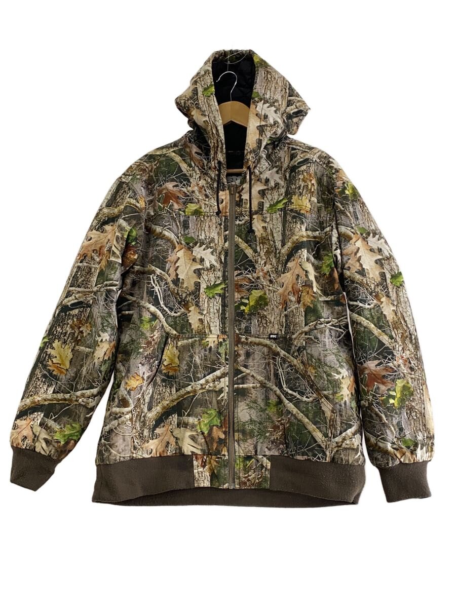 【中古】FTC◆WASHED CANVAS HOODED JACKET/上衣/M/綿織物/GRN/合鴨フラ//【メンズウェア】