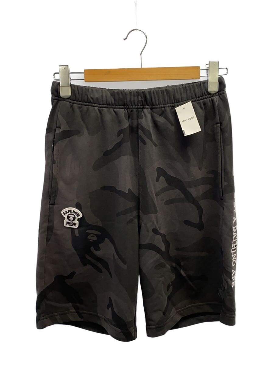 【中古】AAPE BY A BATHING APE◆AAPE BASIC SWEAT SHORTS/ショートパンツ/S/コットン/BLK/カモフラ【メンズウェア】｜2ｎｄ STREET 店