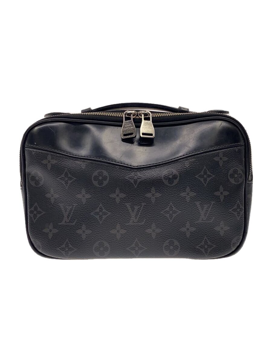 【中古】LOUIS VUITTON◆バムバッグ_モノグラム・エクリプス_BRW/PVC/BLK【御徒面子】