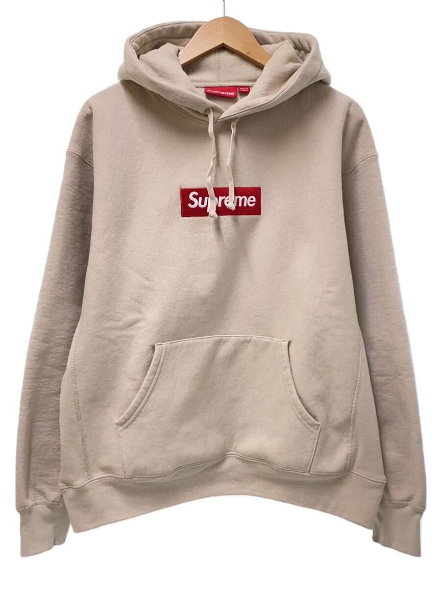【中古】Supreme◆24FW/Box Logo Hooded Sweatshirt/L/ベージュ/ボックスロゴパーカー【メンズウェア】