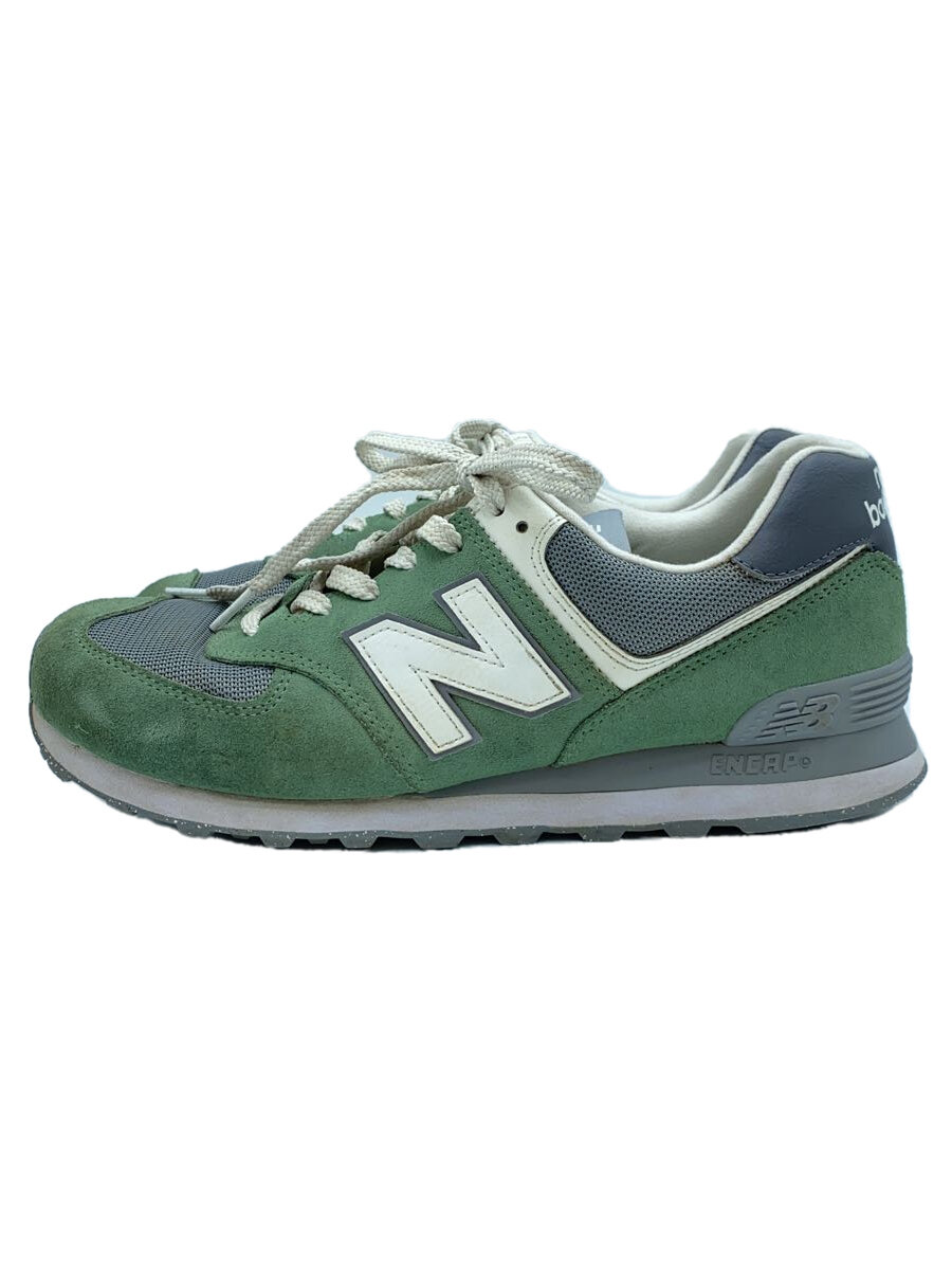 【中古】NEW BALANCE◆U574/緑であること/29糎/GRN//【シューズ】