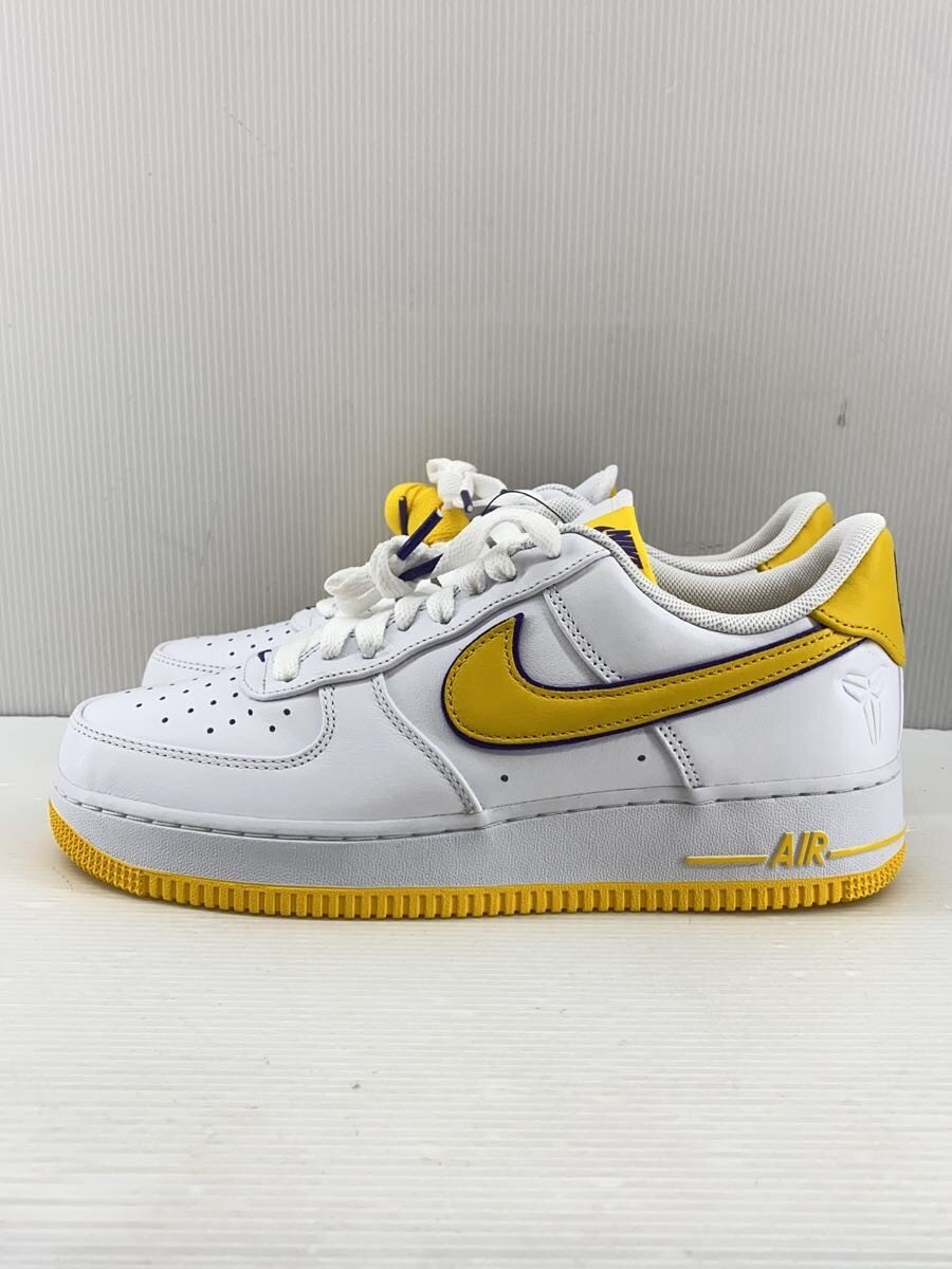 【中古】NIKE◆X エア湖 フォース 1 LOW コービー/27珊/WHT/箱有【シューズ】