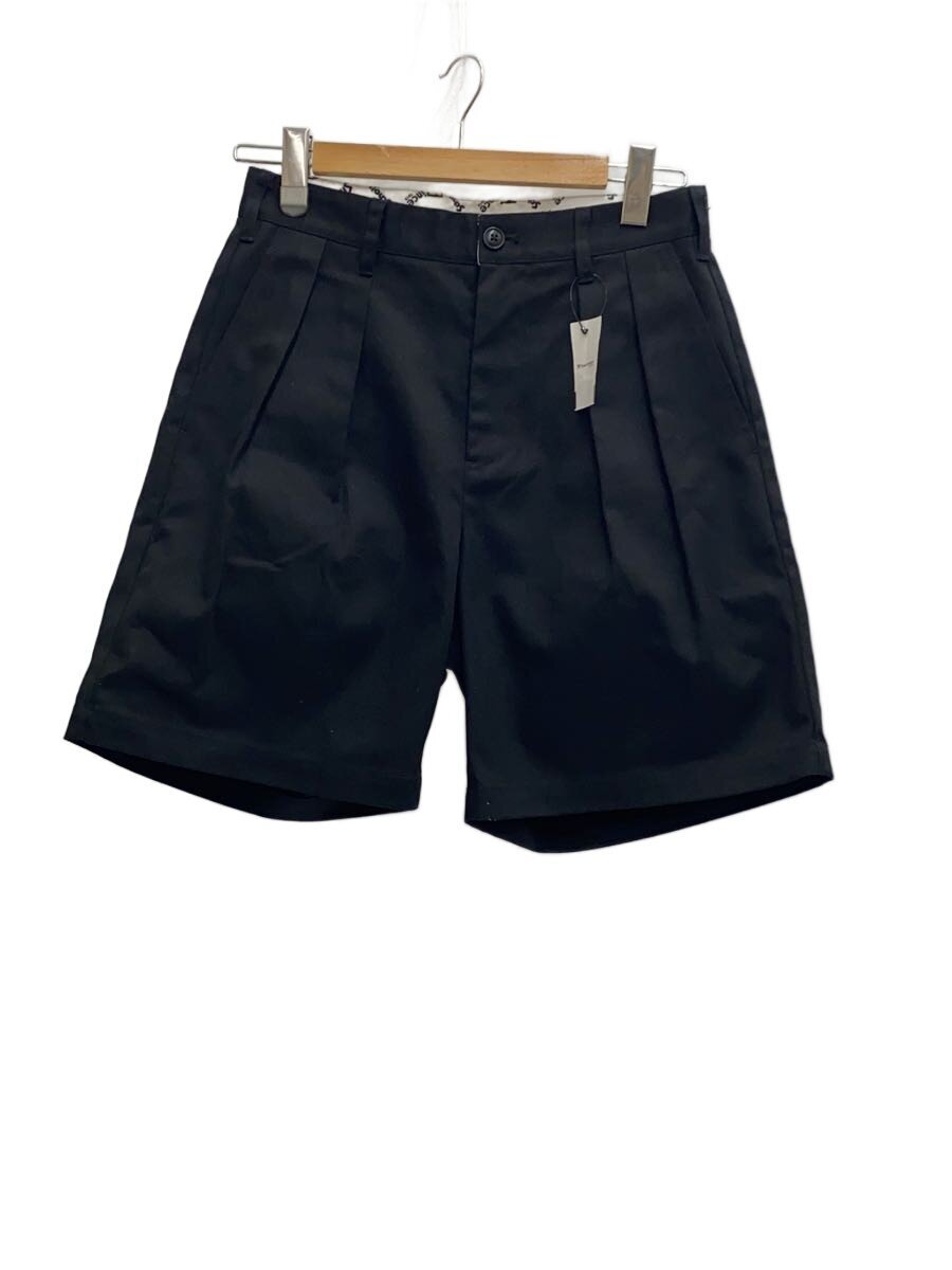 【中古】Schott◆TC DOUBLE PLEATED SHORTS/S/ポリエステル/BLK/782-5913001/? NULL ?【メンズウェア】