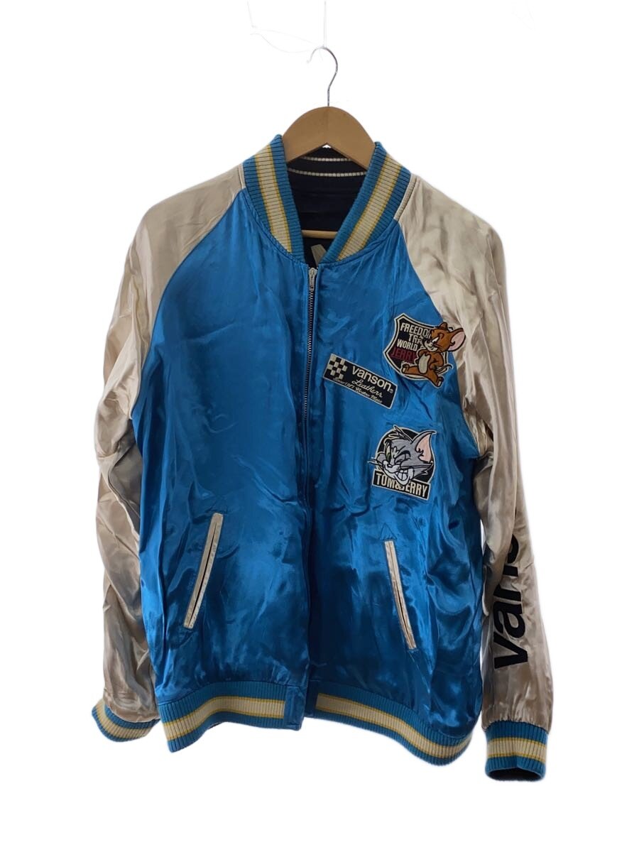 【中古】VANSON◆スカジャン/XL/レーヨン/BLU//【メンズウェア】｜2ｎｄ STREET 店