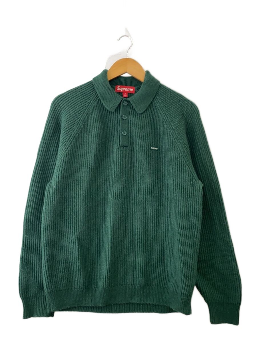 【中古】Supreme◆編み物・ティーシャツ(朦朦たる)/M/アクリル樹脂/GRN/無地/? NULL ?【メンズウェア】