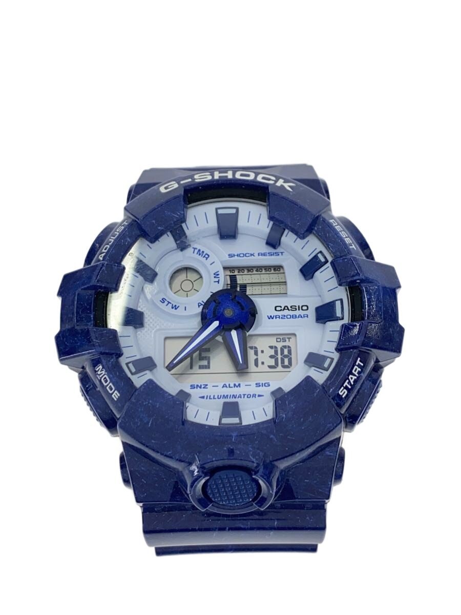 【中古】CASIO◆ウオッチ/デジアナ/天然ゴム/IDG/ga-700bwp//【服飾雑貨他】