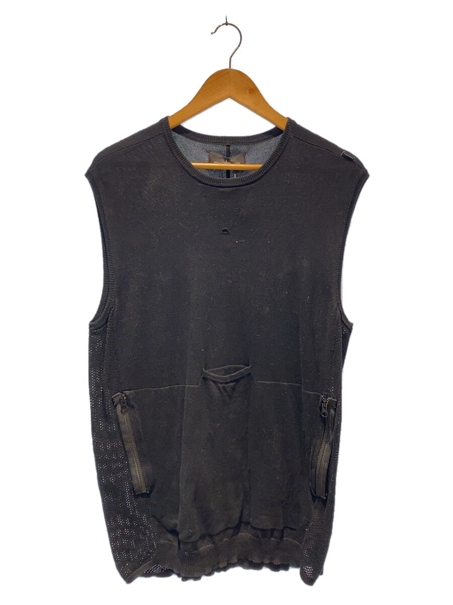 【中古】STONE ISLAND◆18SS/SHADOW PROJECT/編み物より良い(薄っぺら)/M/綿織物/黒いこと/6819501A1//【メンズウェア】