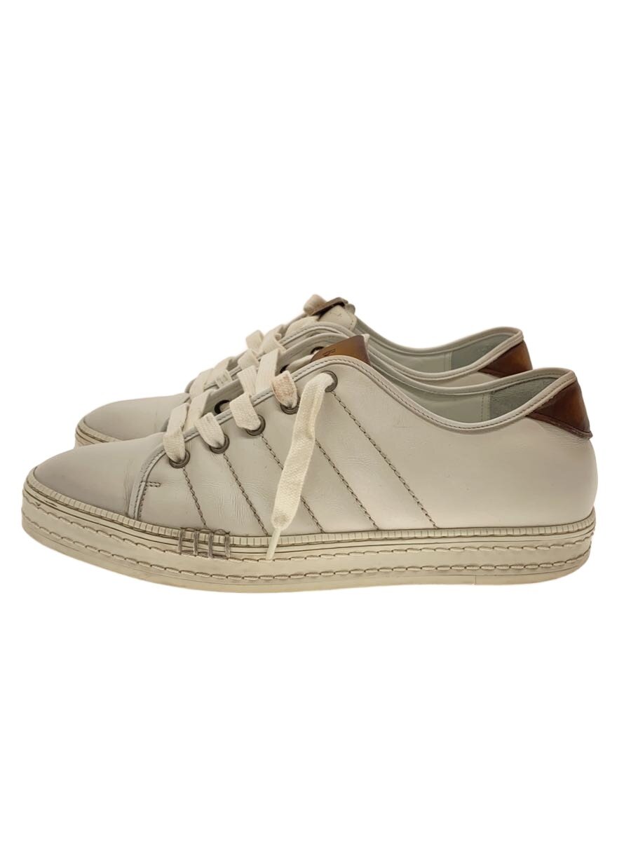 【中古】BERLUTI◆ローカットスニーカー/UK6.5/WHT/なめし革//【シューズ】