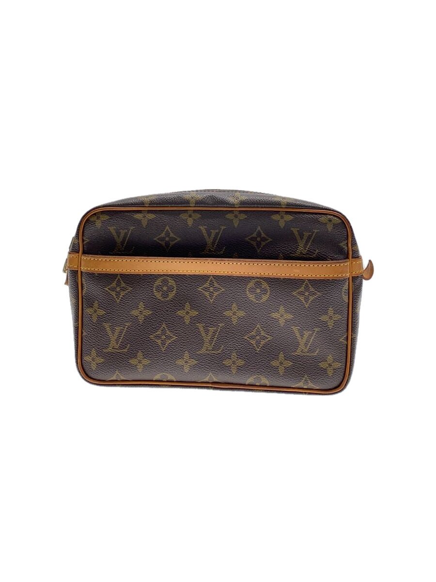 【中古】LOUIS VUITTON◆コンピエーニュ23_モノグラム・帆布_BRW/--/BRW【御徒面子】