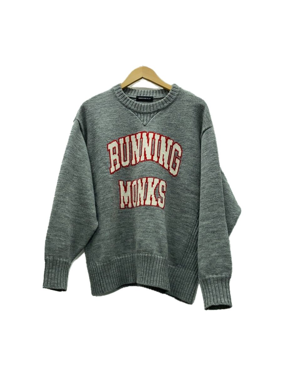 【中古】UNDERCOVER◆22AW/KNIT PO THIRD EYE/2/羊毛/GRY/UC2B4903-4【メンズウェア】