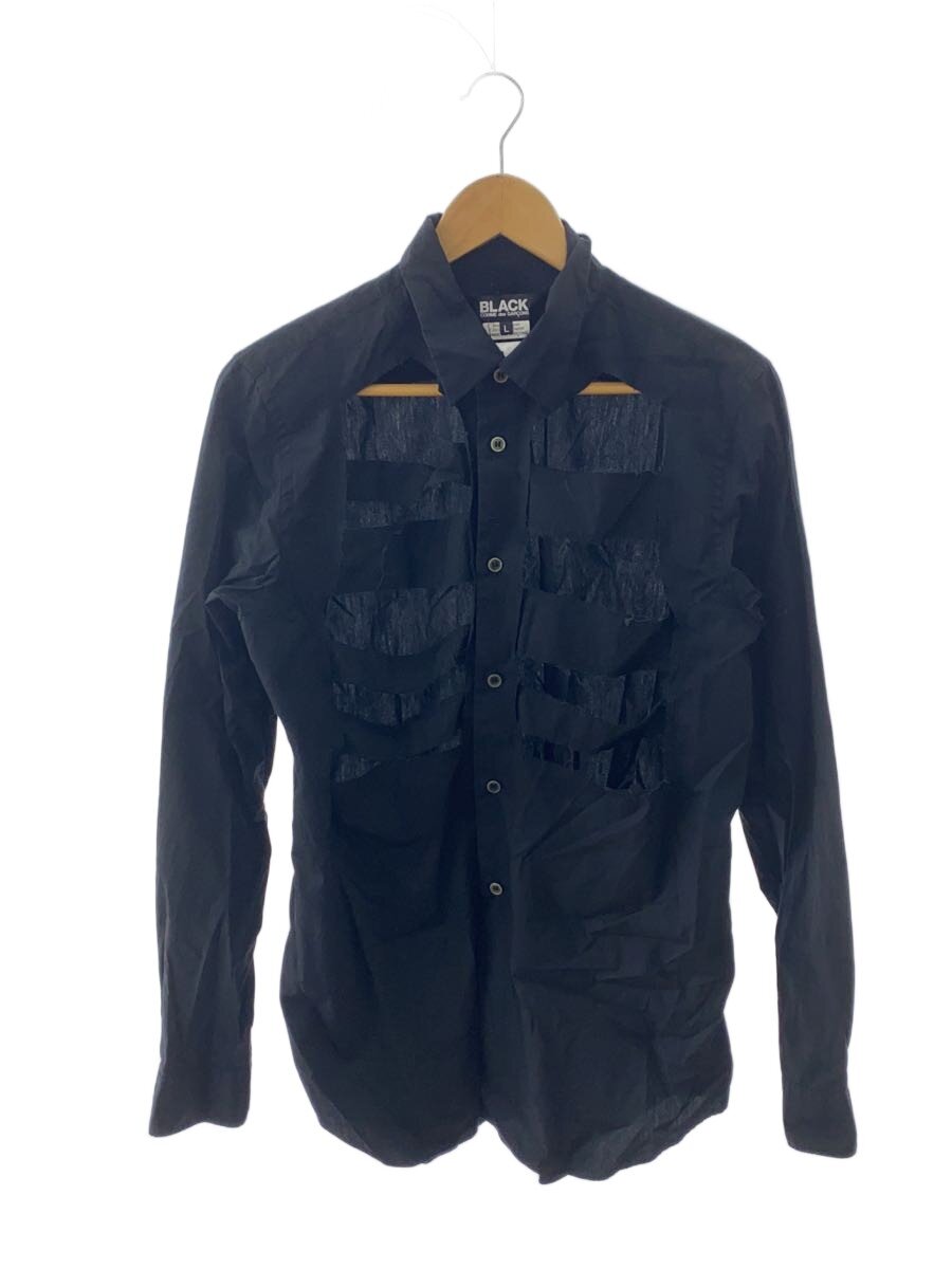 【中古】BLACK COMME des GARCONS◆18ss/長袖プルオーバー/M/--/BLK/1A-B004【メンズウェア】
