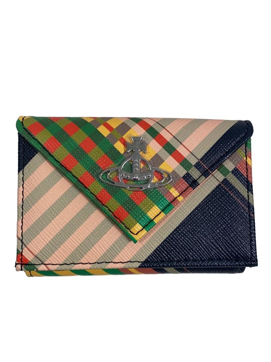 【中古】Vivienne Westwood◆3つ折り紙入れ/--/マルチ色つや/レディース【服飾雑貨他】