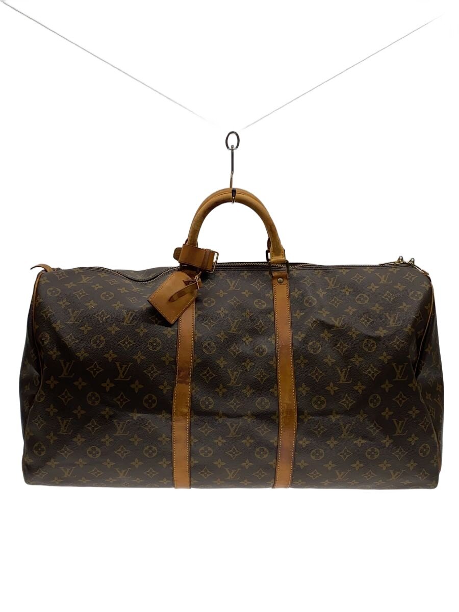 【中古】LOUIS VUITTON◆キーポル60_モノグラム・帆布/PVC/BRW【御徒面子】